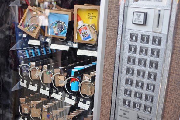 Hacker tool vending machine at Maker Faire