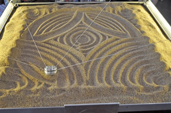 Sand art at Maker Faire