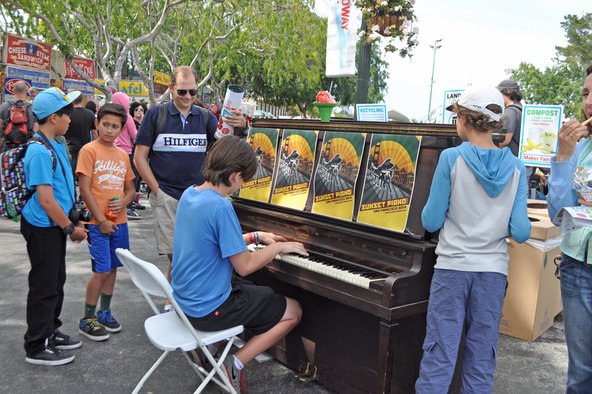 Piano at Maker Faire