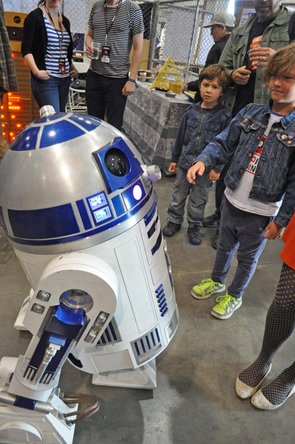 R2D2 figure at Maker Faire