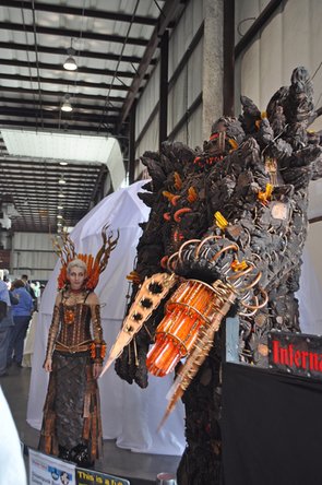 Giant computer-operated costumes at Maker Faire