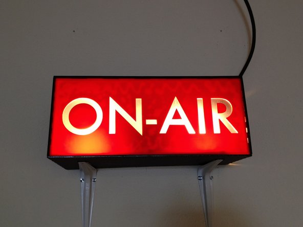 on-air sign made by iFixit employees