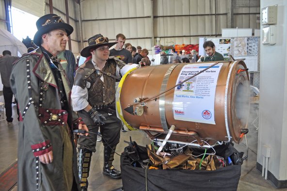 Steampunk invention at Maker Faire 2014