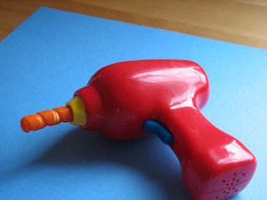 Broken plastic drill bit