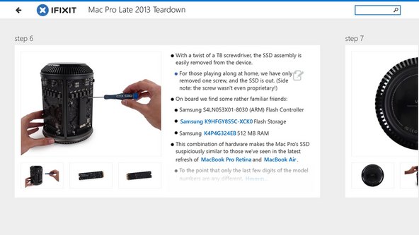 iFixit Windows 8 app