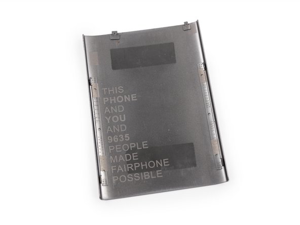 Inside of the Fairphone repairable smartphone