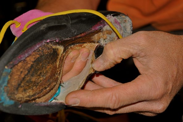 climbing shoes repair