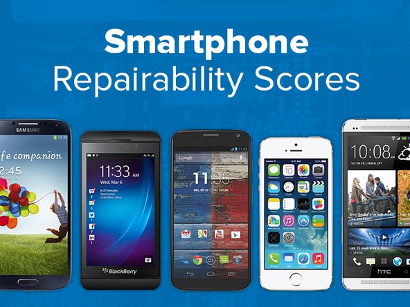 Smartphone repairability scores