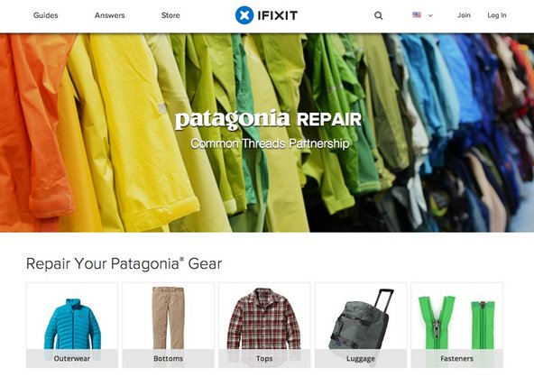 iFixit Patagonia repair manual