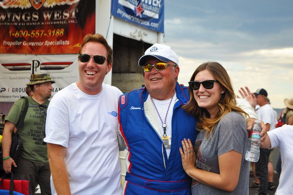 Czech Mate pilot with his family at the Reno Air Races