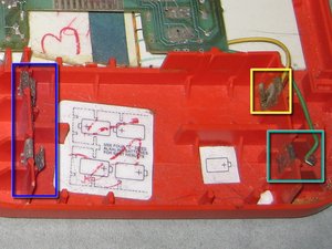 Repairing Speak And Spell Battery Contacts