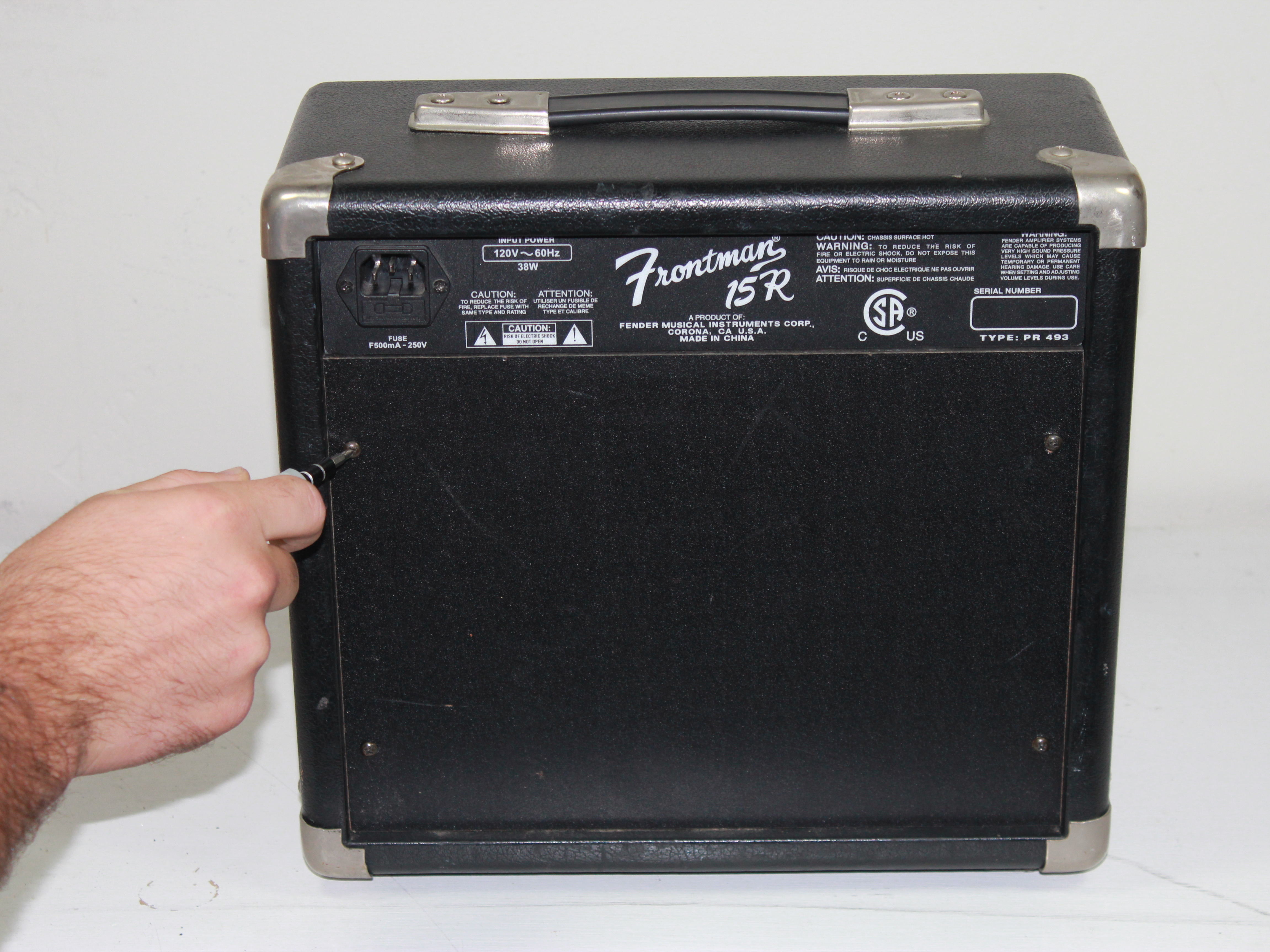 Removing Fender Frontman 15r Back panel iFixit Repair Guide