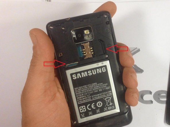 Remove your battery, the SIM card and the SD card.
