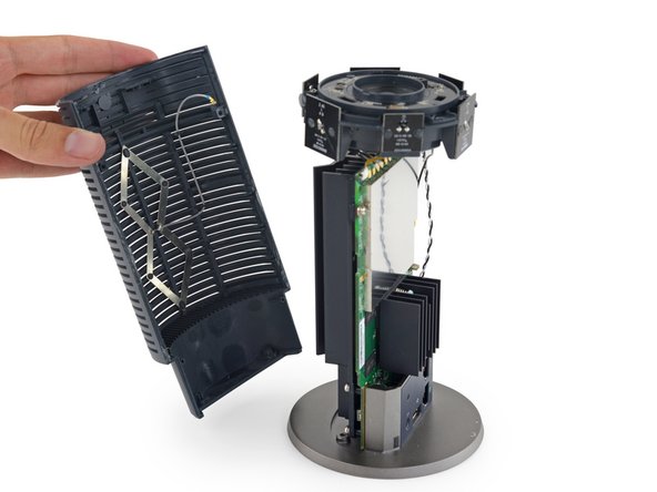 Image 2/3: Peeling off the second half of the outer shell, we find an interesting antenna arrayed in a double diamond. More on this guy later.