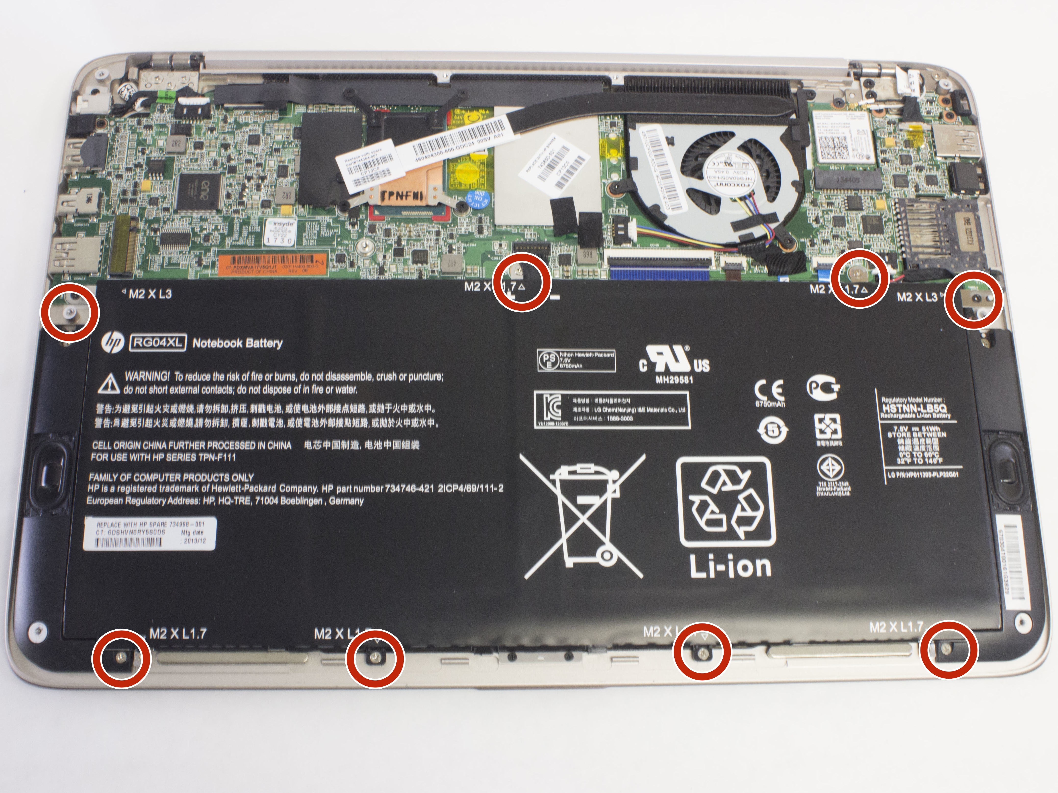 card student replacement of Replacement  HP Battery iFixit 13 Spectre 3010dx Guide  Repair