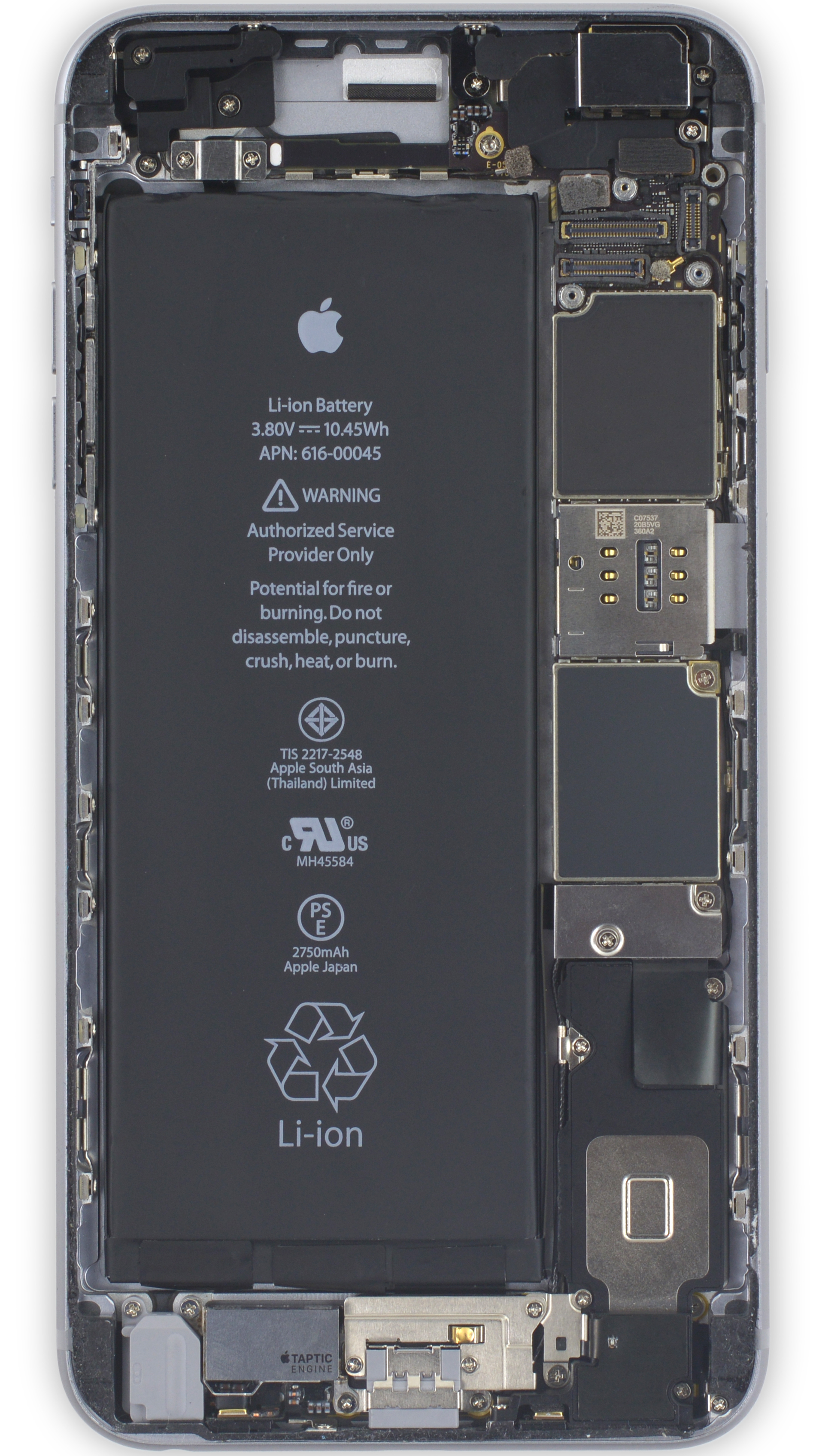 Iphone 6s And 6s Plus X Ray Wallpapers Ifixit