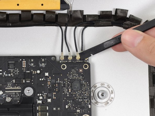 Image 2/3: Note the original positions for each connector when reconnecting the cables.