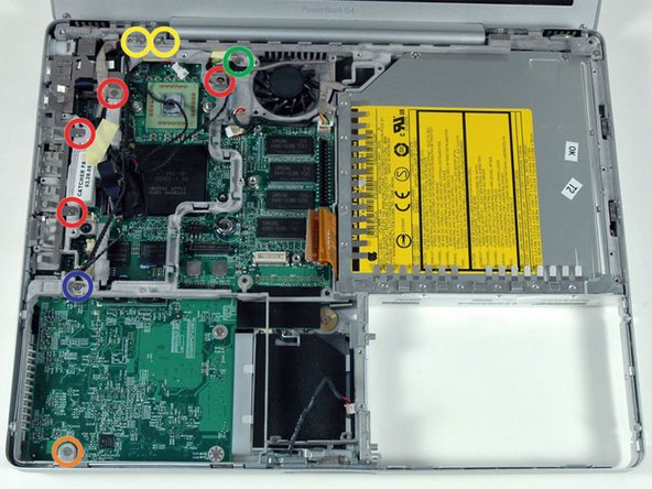 Image 1/1: Four 3 mm Phillips allong the left edge and near the fan.