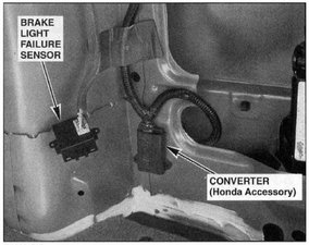 Honda pilot brake light failure sensor #4