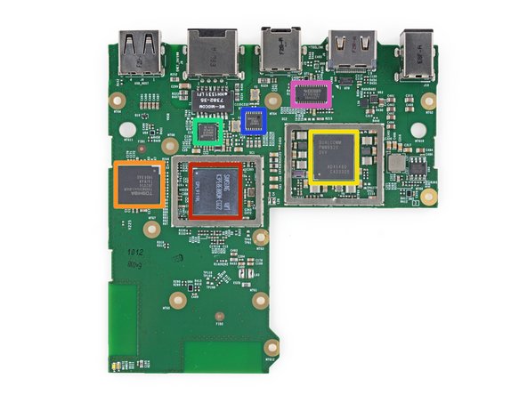 Amazon TV Fire logic board during the teardown