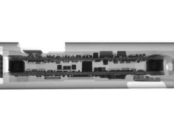 Image 2/3: Just for kicks, we also imaged the itty bitty folded logic board, and the Lightning Connector and cap.