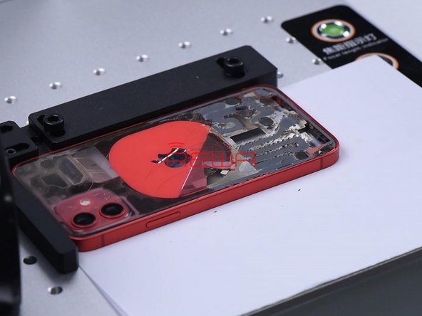 We should remove the wireless charging coil and then mark. The magnet array and shield can be easily removed after marking.