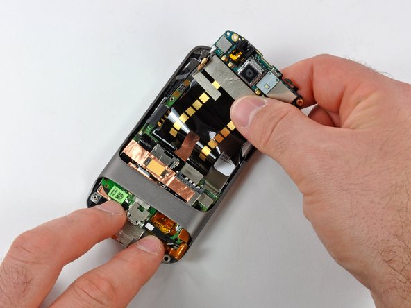 Google Nexus One logic board being removed