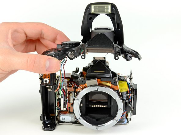 Removing the top cover from the Nikon D5100 