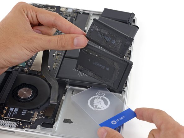 Repeat the same procedure for the last remaining battery cell.