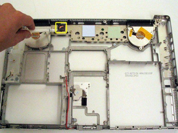 Image 1/1: When replacing the logic board, make sure all cables are routed around and above - not under - it, and to connect the two cables that do go beneath before pushing the board into place.