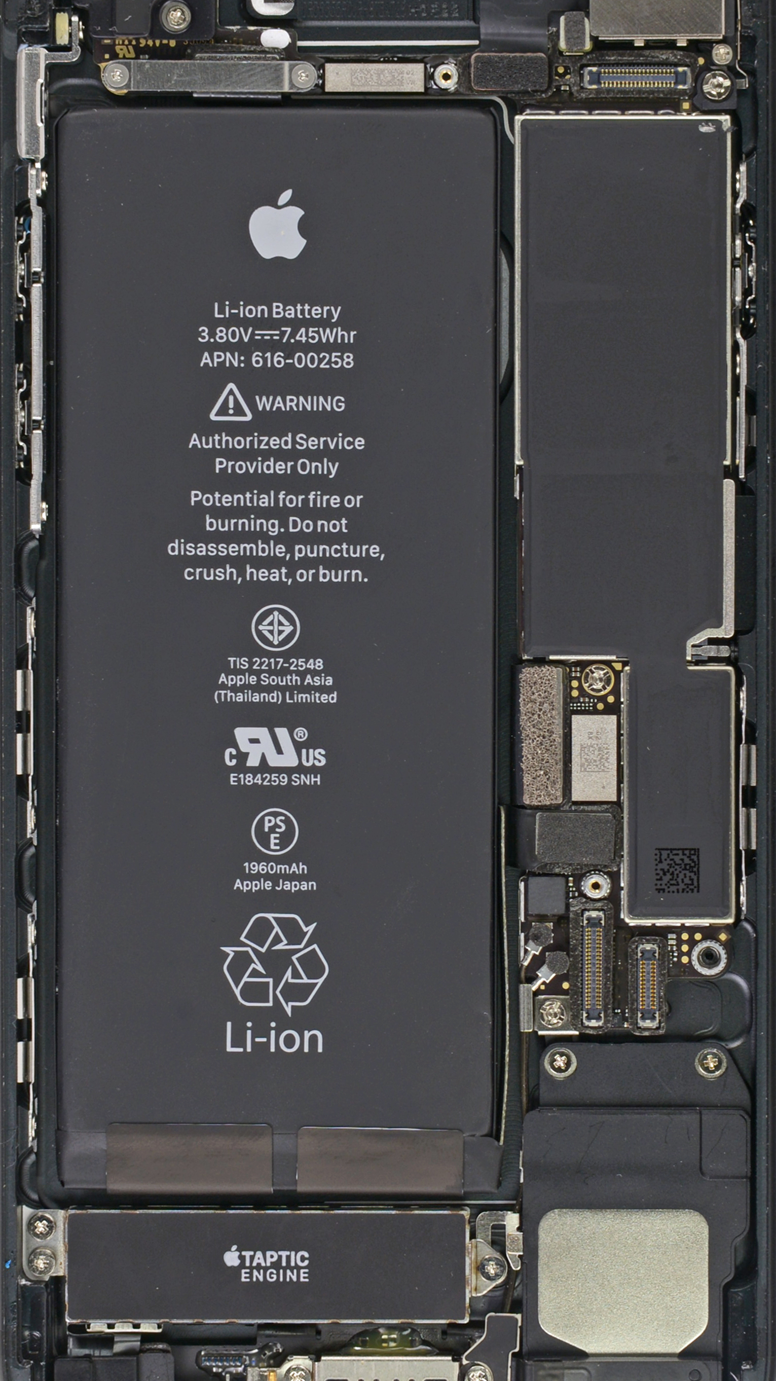 Ifixit Iphone 8 8 Plus の内部が透けて見えるような壁紙を公開 気になる 記になる