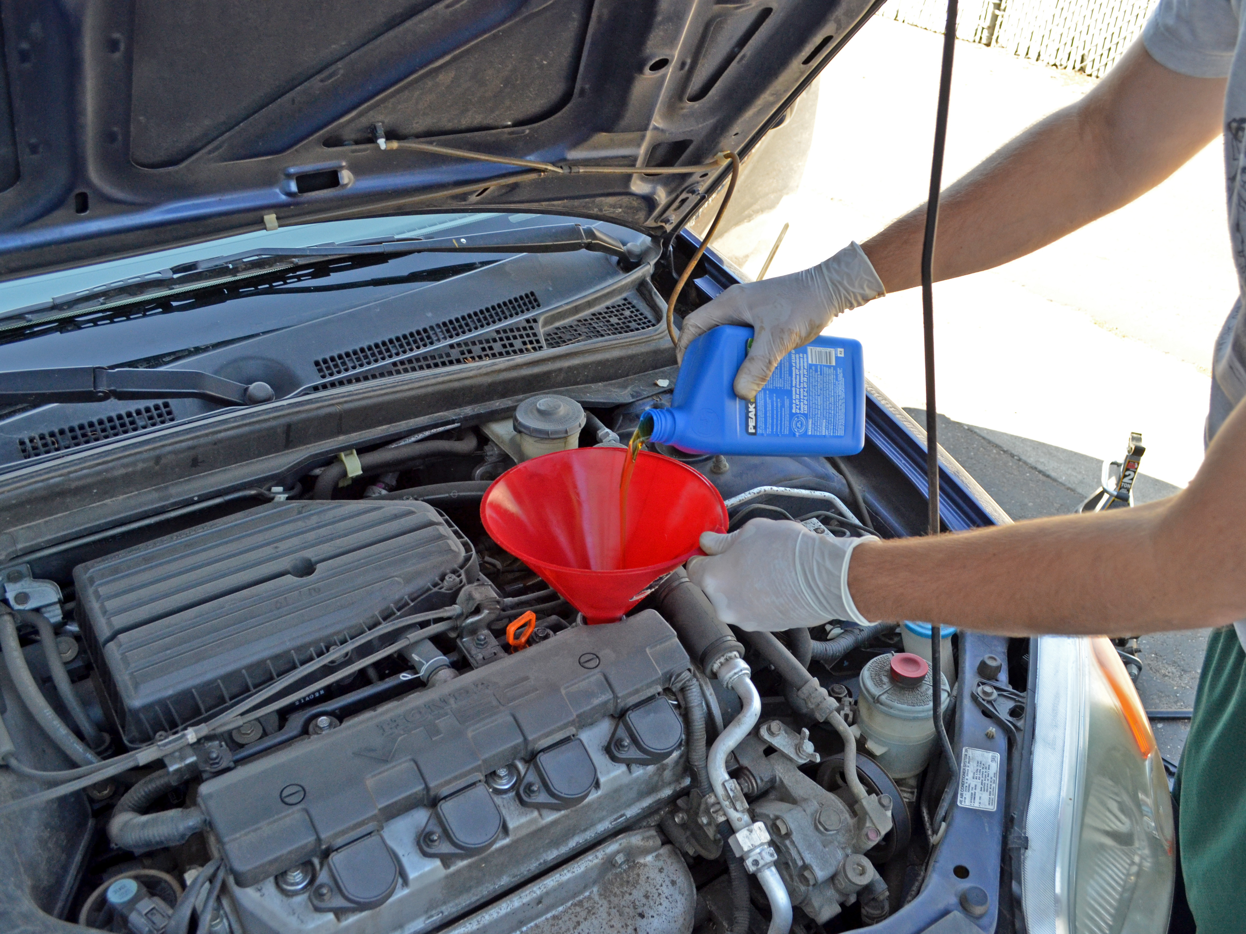 How to check automatic transmission fluid honda civic 99 #3