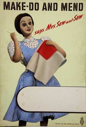 Make do and mend poster from world war two