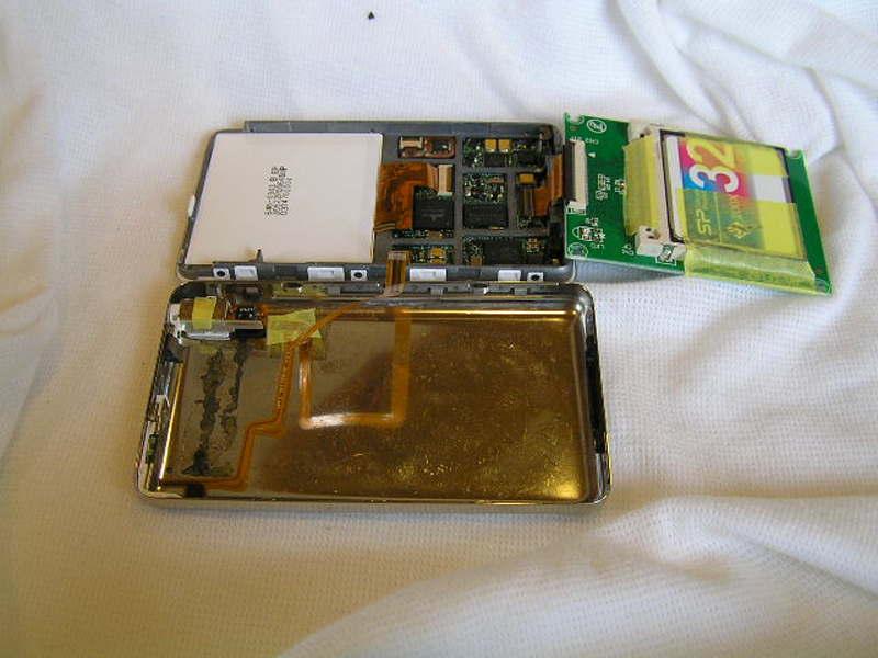 iPod 5th Generation (Video) Hard Drive Replacement with a CF or SDHC