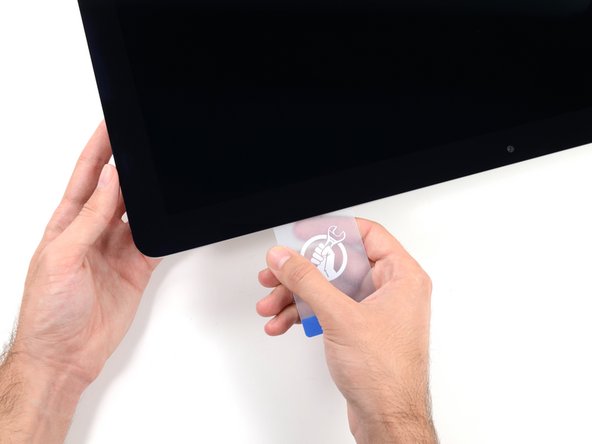 Image 2/3: Be sure to '''stop''' before the iSight camera, or you may damage it.