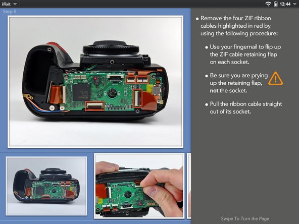 iFixit repair manual app on the HP TouchPad