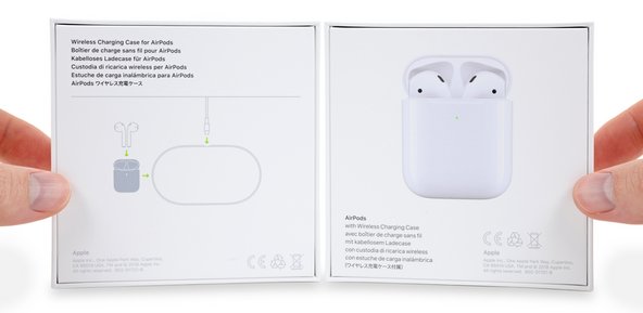 Image of AirPower on the back of the AirPod 2nd Generation box