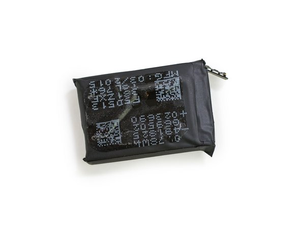 Image 3/3: A 205 mAh battery seems miniscule in comparison to the 300 mAh batteries found in the [guide|28891|Moto 360|stepid=68745|new_window=true] and [guide|27038|Samsung Gear Live|stepid=66770|new_window=true]. Hopefully, Apple's Watch OS will help the battery stand the test of time and avoid the problems that initially [http://gizmodo.com/moto-360-hands-on-the-one-weve-been-waiting-for-proba-1630875506|plagued|new_window=true] the Moto 360.