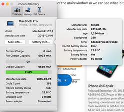 Battery Condition Replace Now Cycle Count 258 Macbook Pro 13 Retina Display Early 15 Ifixit