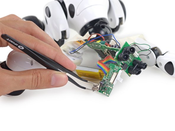 Fixing the USB port on Zoomer the robot dog