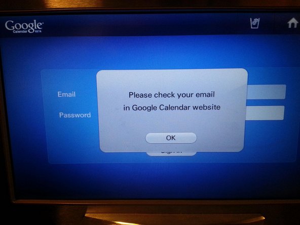 Google Calendar not integrating with Samsung smart fridge