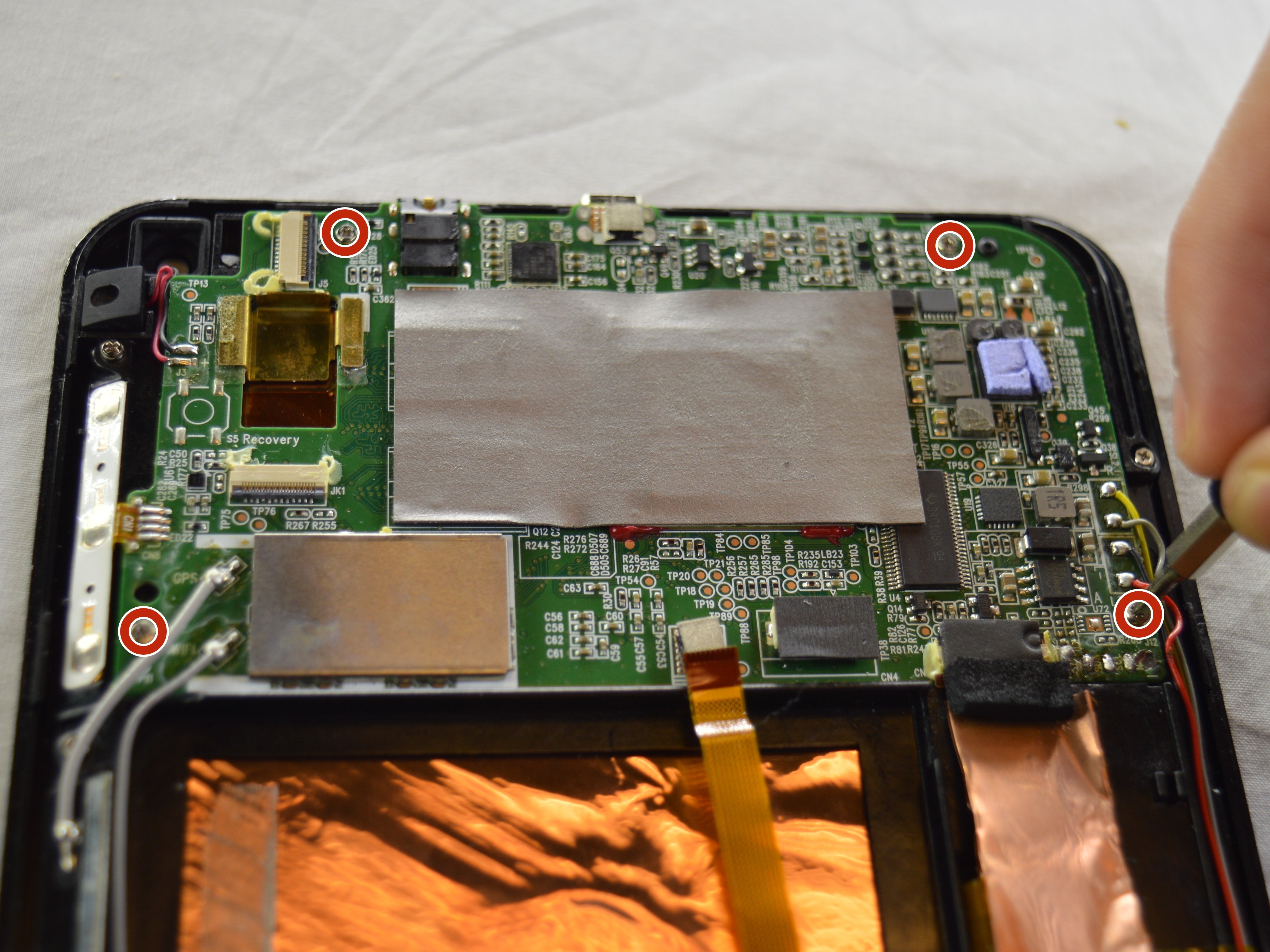 HP Slate 7 Tablet Phone Power Volume Button Switch Connector Board
