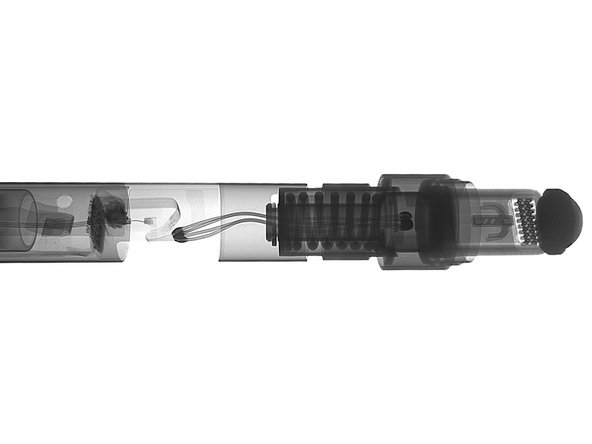 Image 3/3: Fortunately this was captured when the Pencil was still intact, so you can still see the connector neatly soldered to its little ribbon cable. It's a thing of beauty (at least until the day you need to repair something).