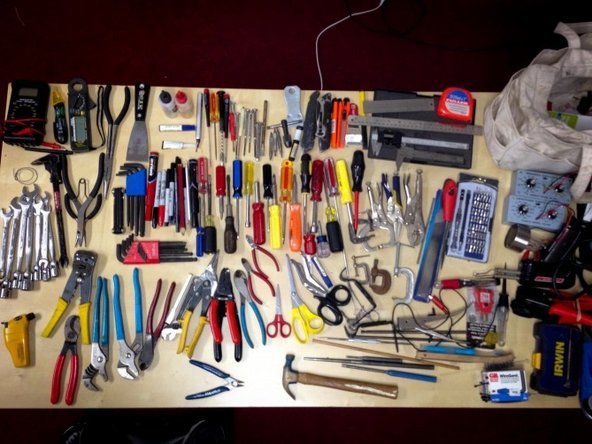 Rich Jesch's tool bag at the Fixit Clinic