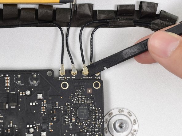 Image 2/3: Note the original positions for each connector when reconnecting the cables.