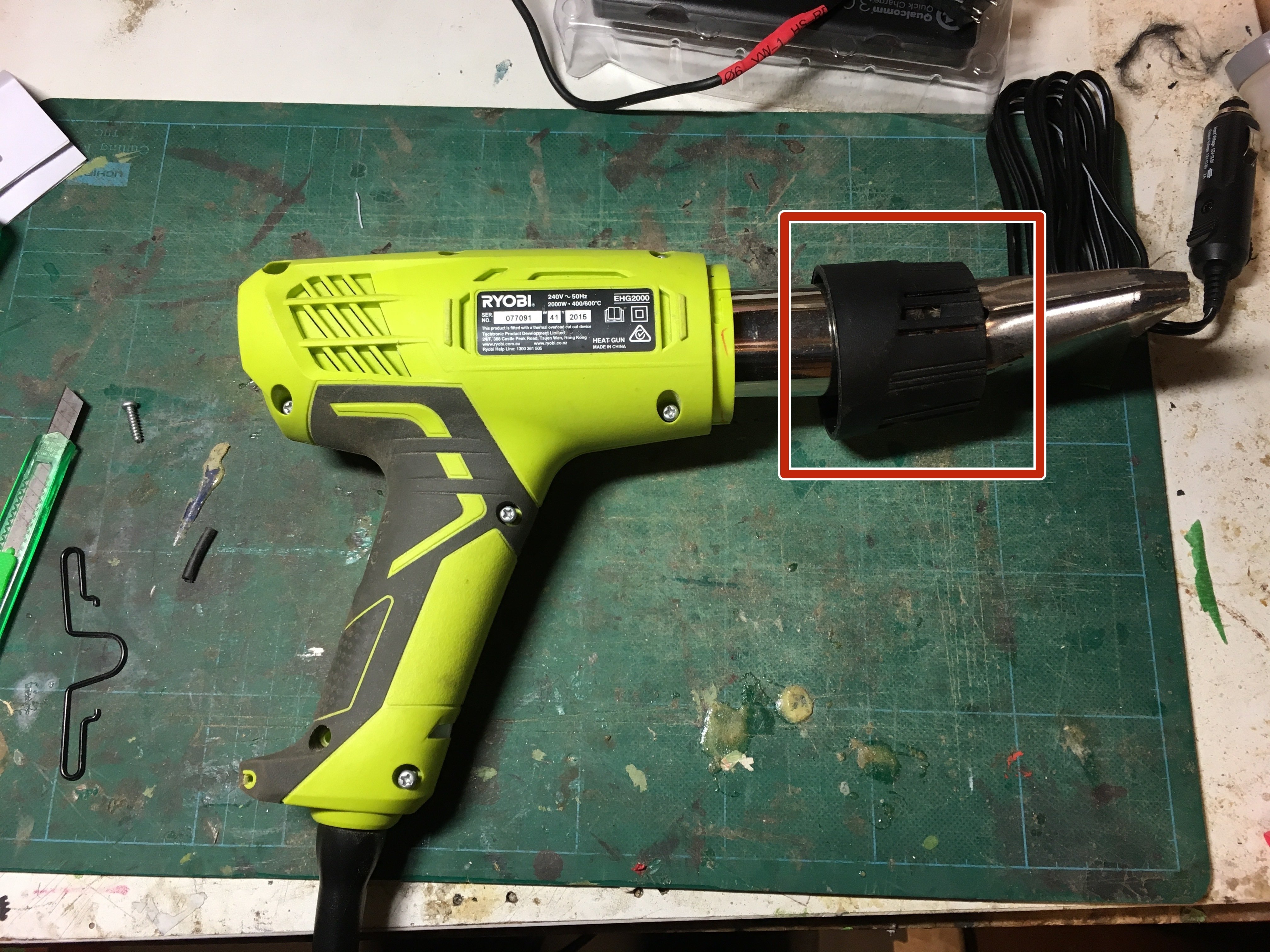 Ryobi heat gun Teardown iFixit