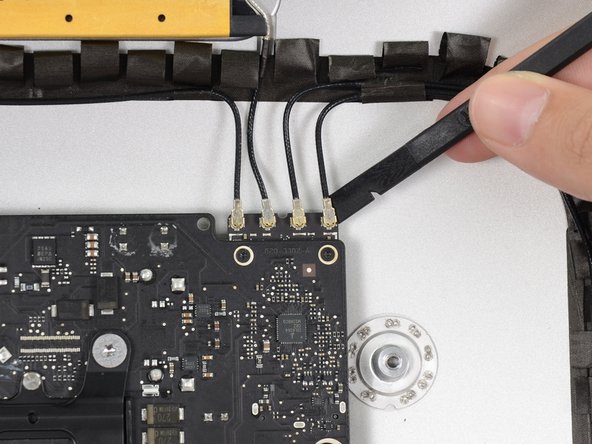 Image 1/3: Note the original positions for each connector when reconnecting the cables.