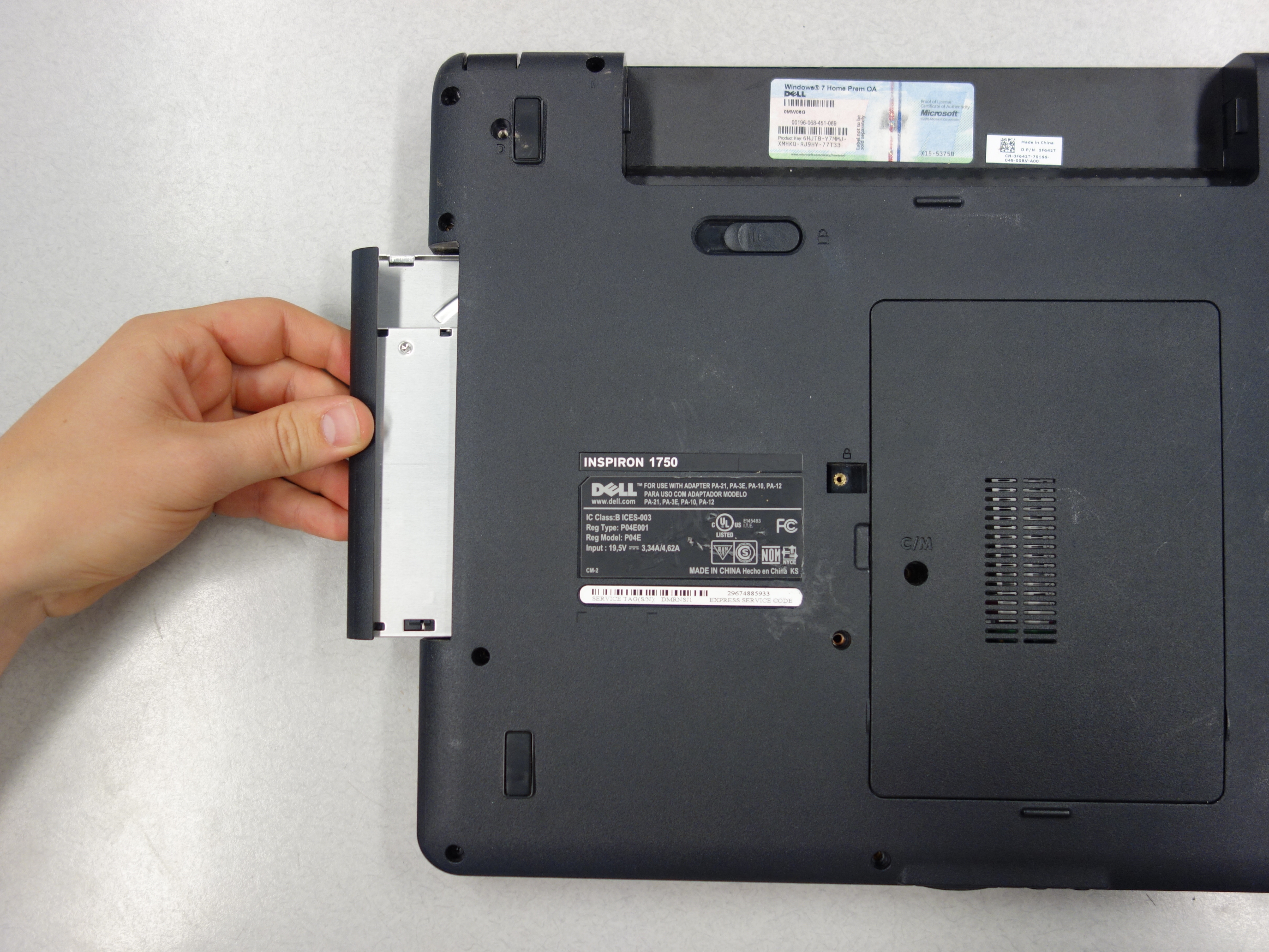 Dell Inspiron 1750 Optical Drive Replacement iFixit Repair Guide