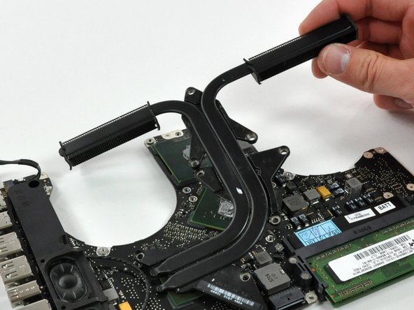 Image 1/1: If you need to mount the heat sink back into the laptop, we have a [guide|744|thermal paste guide] that makes replacing the thermal compound easy.