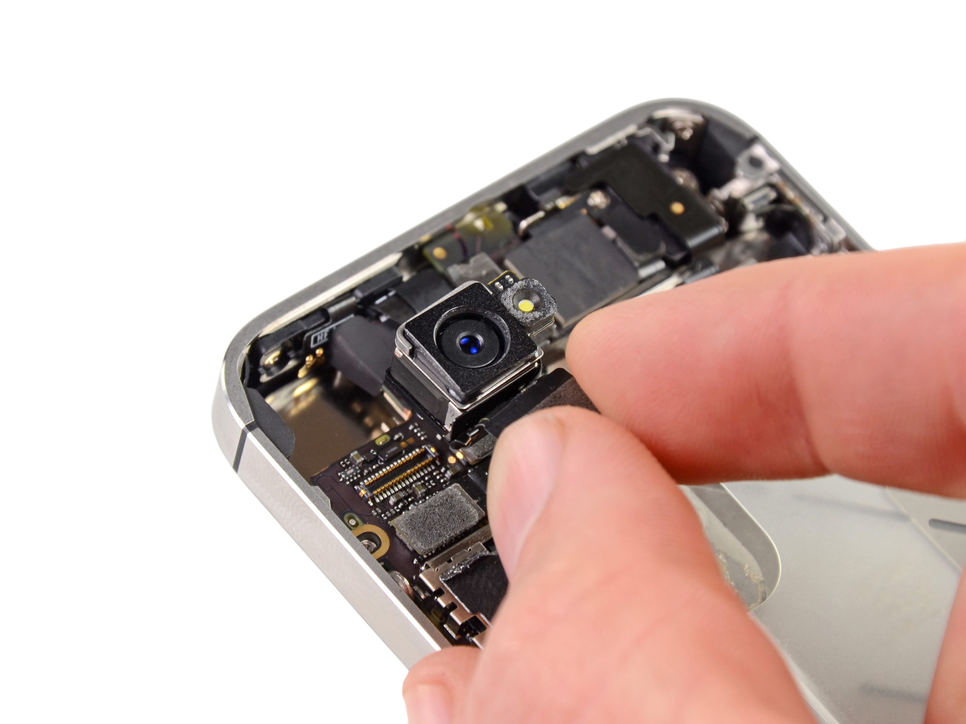 X iphone fix back how camera to iPhone iFixit Replacement Repair 4S Guide Rear Camera
